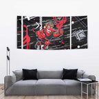 Essendon Football Club Tapestry Mascot Cartoon Football Illustration Style