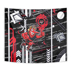 Essendon Football Club Tapestry Mascot Cartoon Football Illustration Style