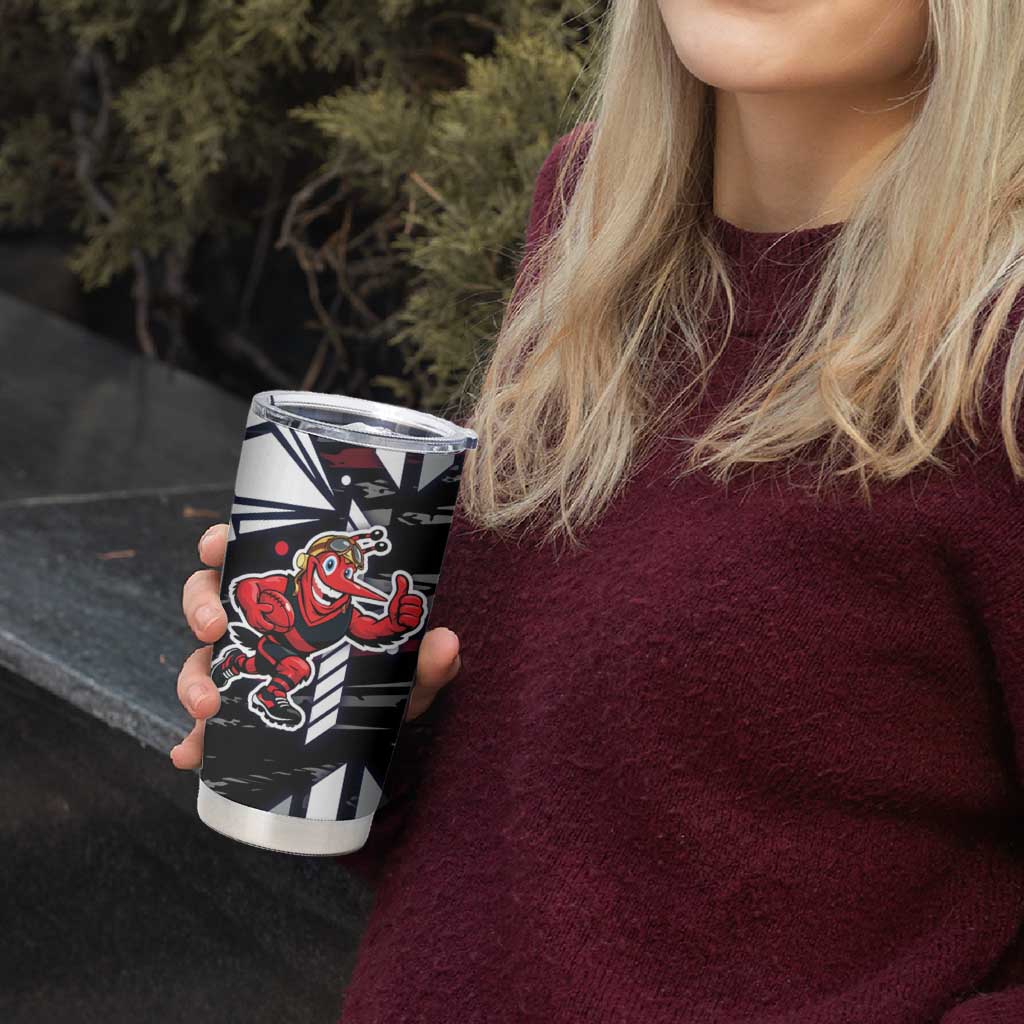Essendon Football Club Tumbler Cup Mascot Cartoon Football Illustration Style