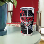 Essendon Football Club Tumbler Cup Mascot Cartoon Football Illustration Style