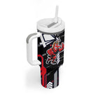 Essendon Football Club Tumbler With Handle Mascot Cartoon Football Illustration Style