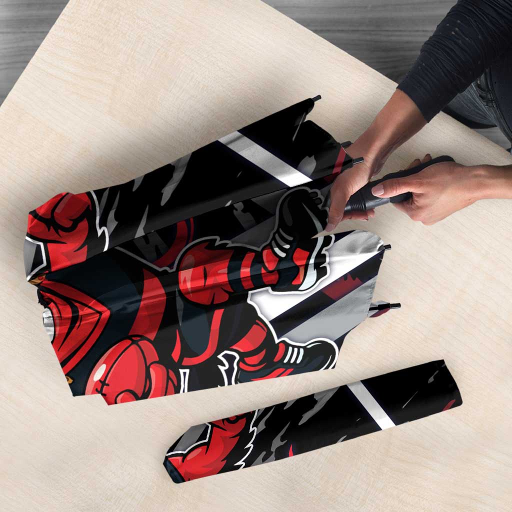 Essendon Football Club Umbrella Mascot Cartoon Football Illustration Style