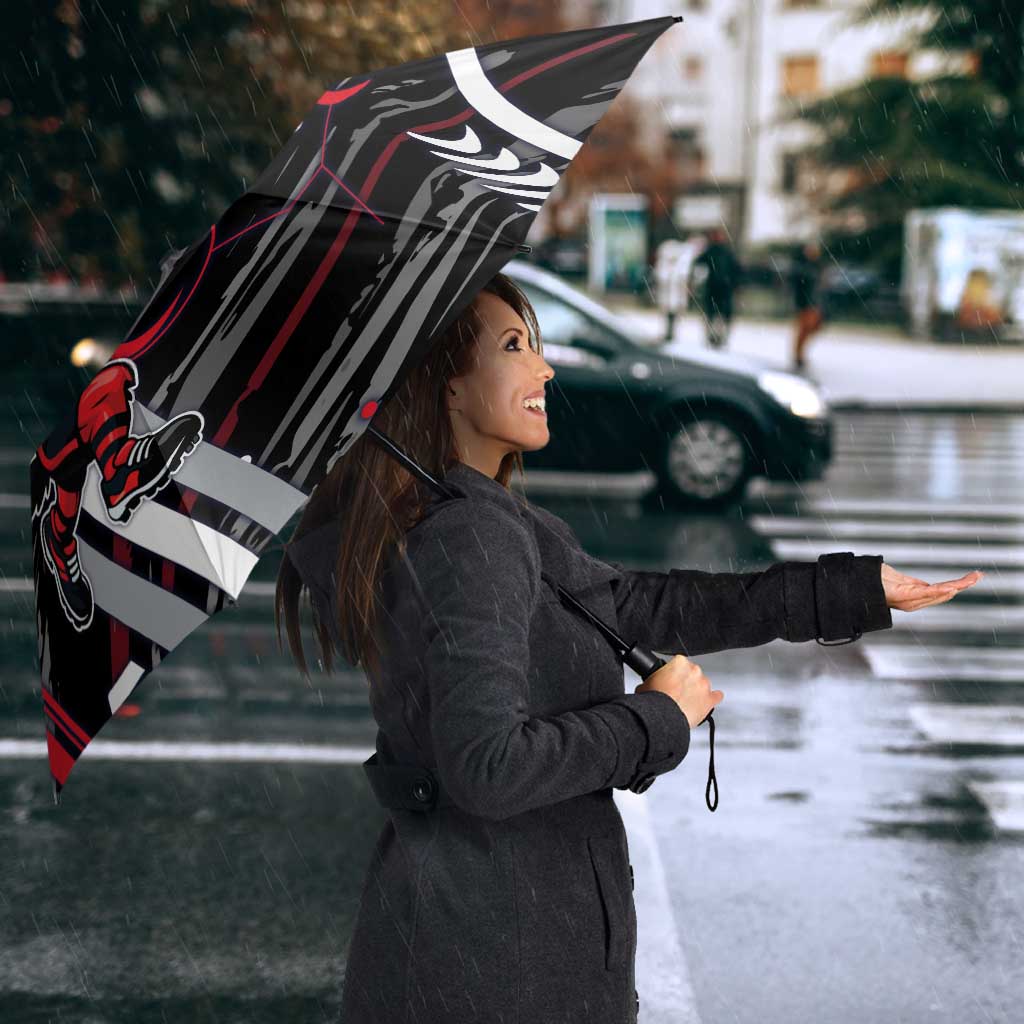 Essendon Football Club Umbrella Mascot Cartoon Football Illustration Style