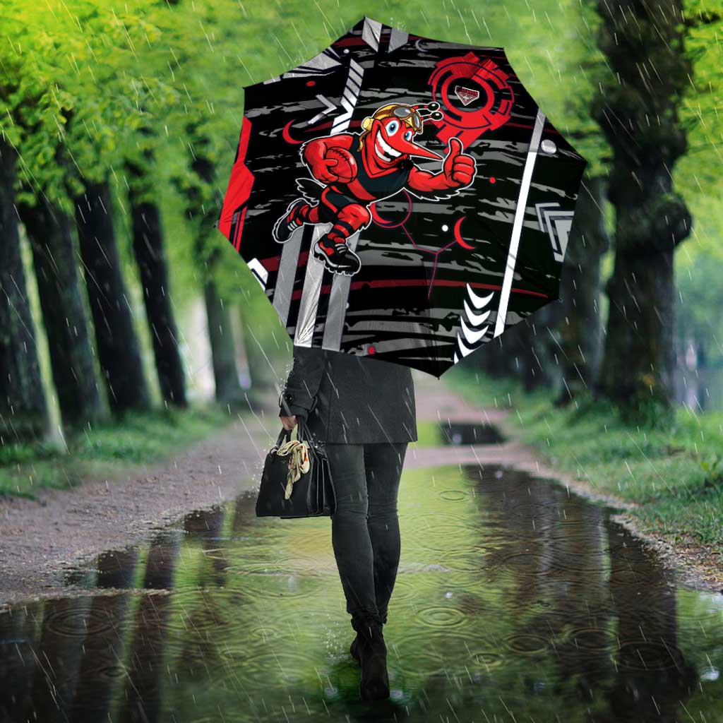 Essendon Football Club Umbrella Mascot Cartoon Football Illustration Style