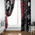 Essendon Football Club Window Curtain Mascot Cartoon Football Illustration Style
