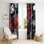 Essendon Football Club Window Curtain Mascot Cartoon Football Illustration Style