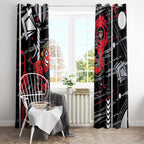 Essendon Football Club Window Curtain Mascot Cartoon Football Illustration Style