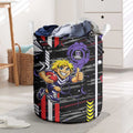 Fremantle Dockers Laundry Basket Mascot Cartoon Football Illustration Style