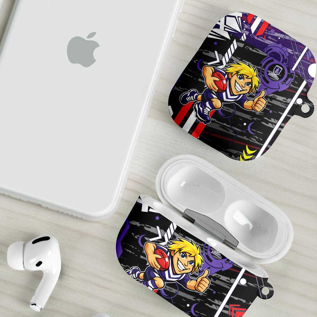 Fremantle Dockers AirPods Case Mascot Cartoon Football Illustration Style