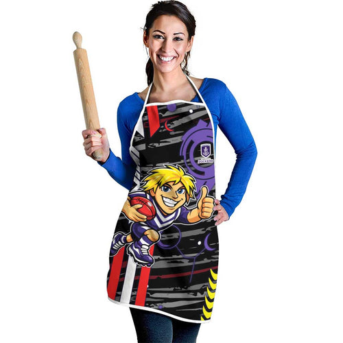 Fremantle Dockers Apron Mascot Cartoon Football Illustration Style