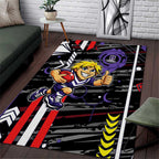 Fremantle Dockers Area Rug Mascot Cartoon Football Illustration Style