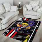 Fremantle Dockers Area Rug Mascot Cartoon Football Illustration Style