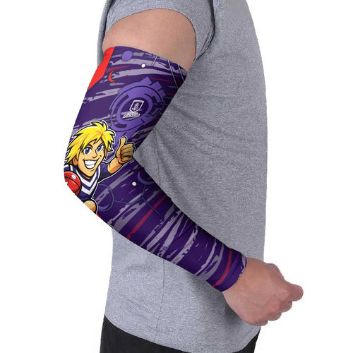 Fremantle Dockers Arm Sleeves Mascot Cartoon Football Illustration Style