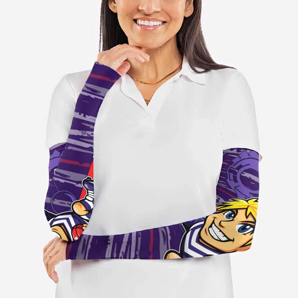 Fremantle Dockers Arm Sleeves Mascot Cartoon Football Illustration Style