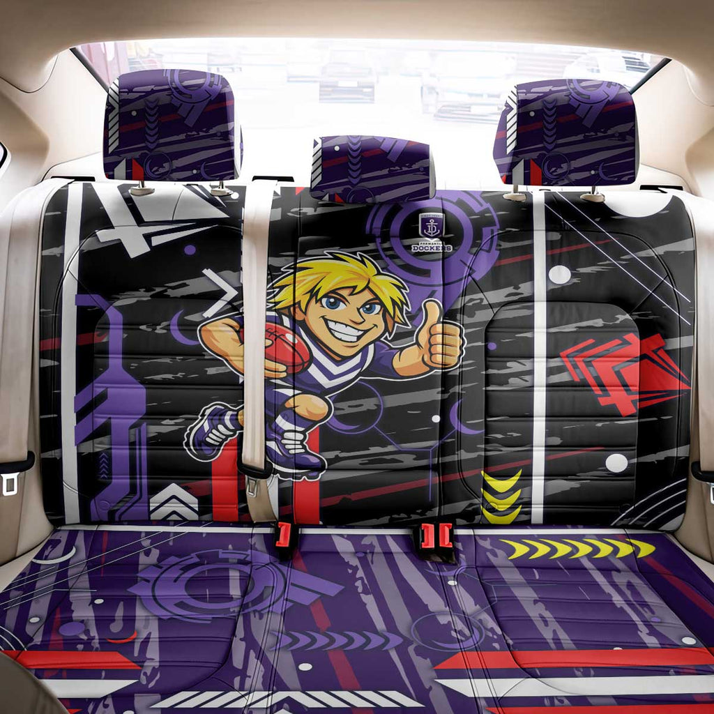 Fremantle Dockers Back Car Seat Cover Mascot Cartoon Football Illustration Style
