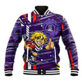 Fremantle Dockers Baseball Jacket Mascot Cartoon Football Illustration Style