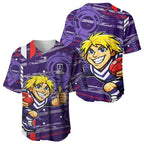 Fremantle Dockers Baseball Jersey Mascot Cartoon Football Illustration Style