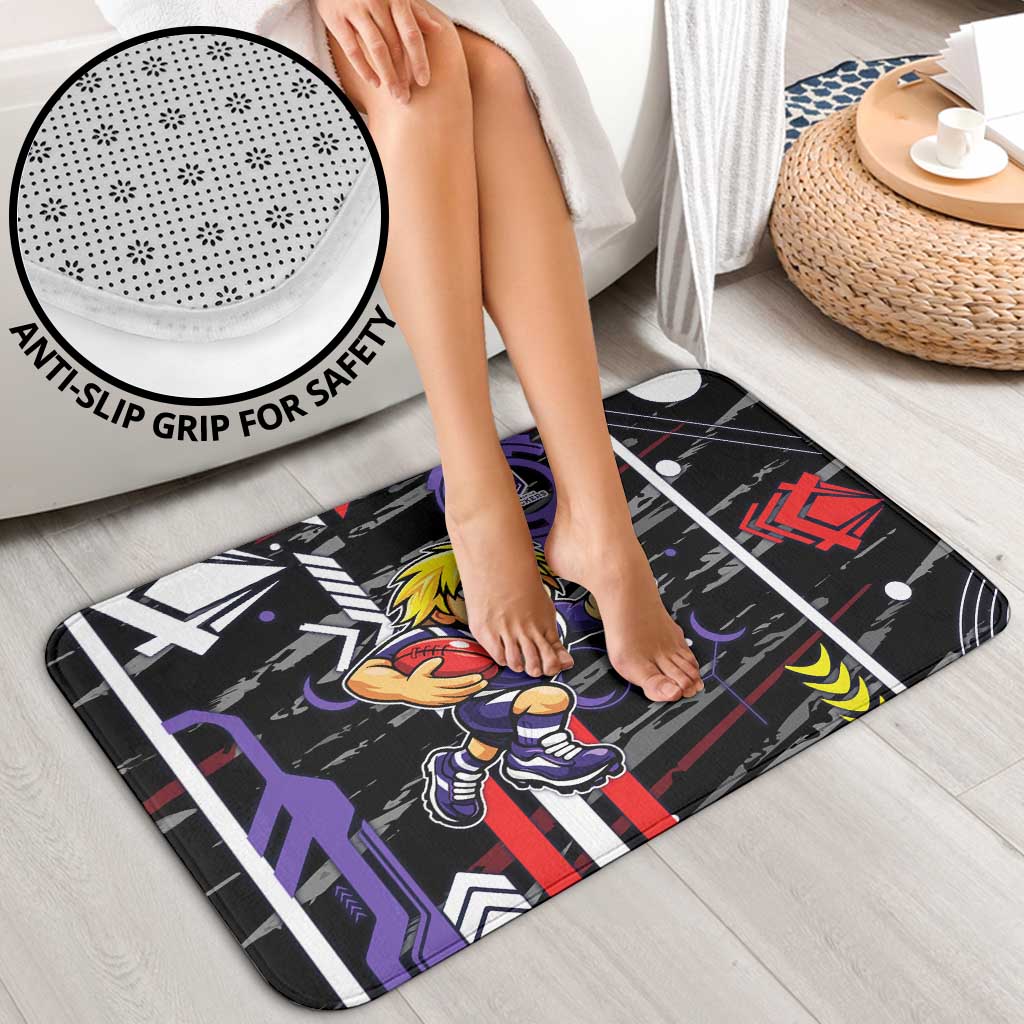 Fremantle Dockers Bathroom Set Mascot Cartoon Football Illustration Style