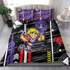 Fremantle Dockers Bedding Set Mascot Cartoon Football Illustration Style