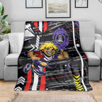Fremantle Dockers Blanket Mascot Cartoon Football Illustration Style