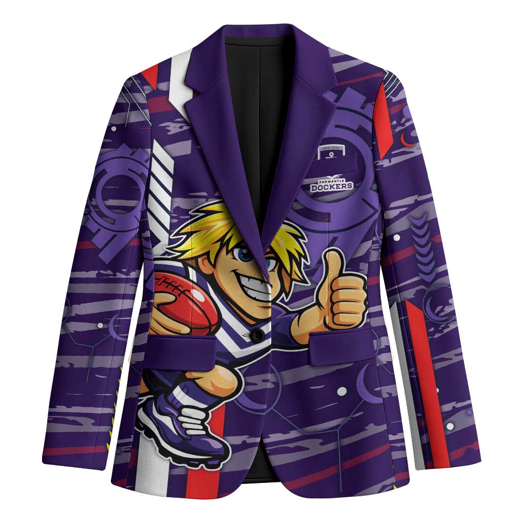 Fremantle Dockers Blazer Mascot Cartoon Football Illustration Style