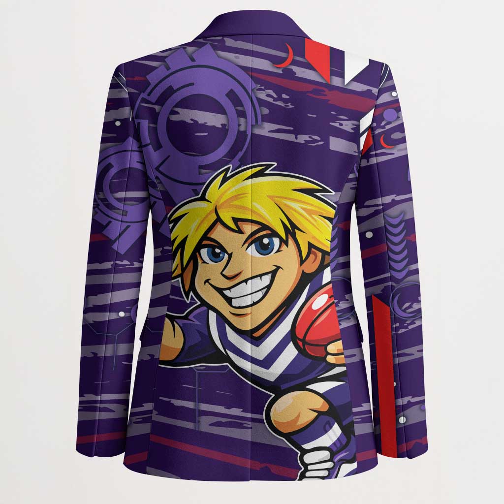 Fremantle Dockers Blazer Mascot Cartoon Football Illustration Style