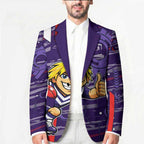Fremantle Dockers Blazer Mascot Cartoon Football Illustration Style