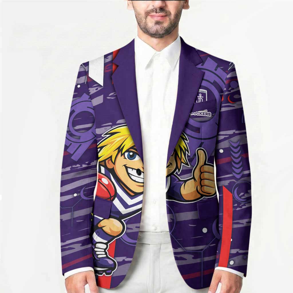 Fremantle Dockers Blazer Mascot Cartoon Football Illustration Style
