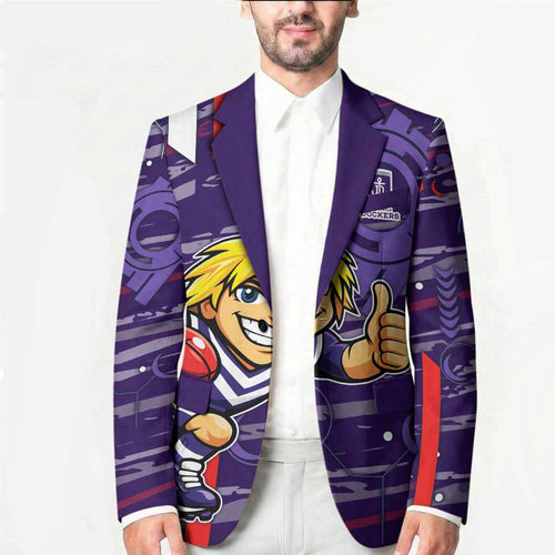 Fremantle Dockers Blazer Mascot Cartoon Football Illustration Style