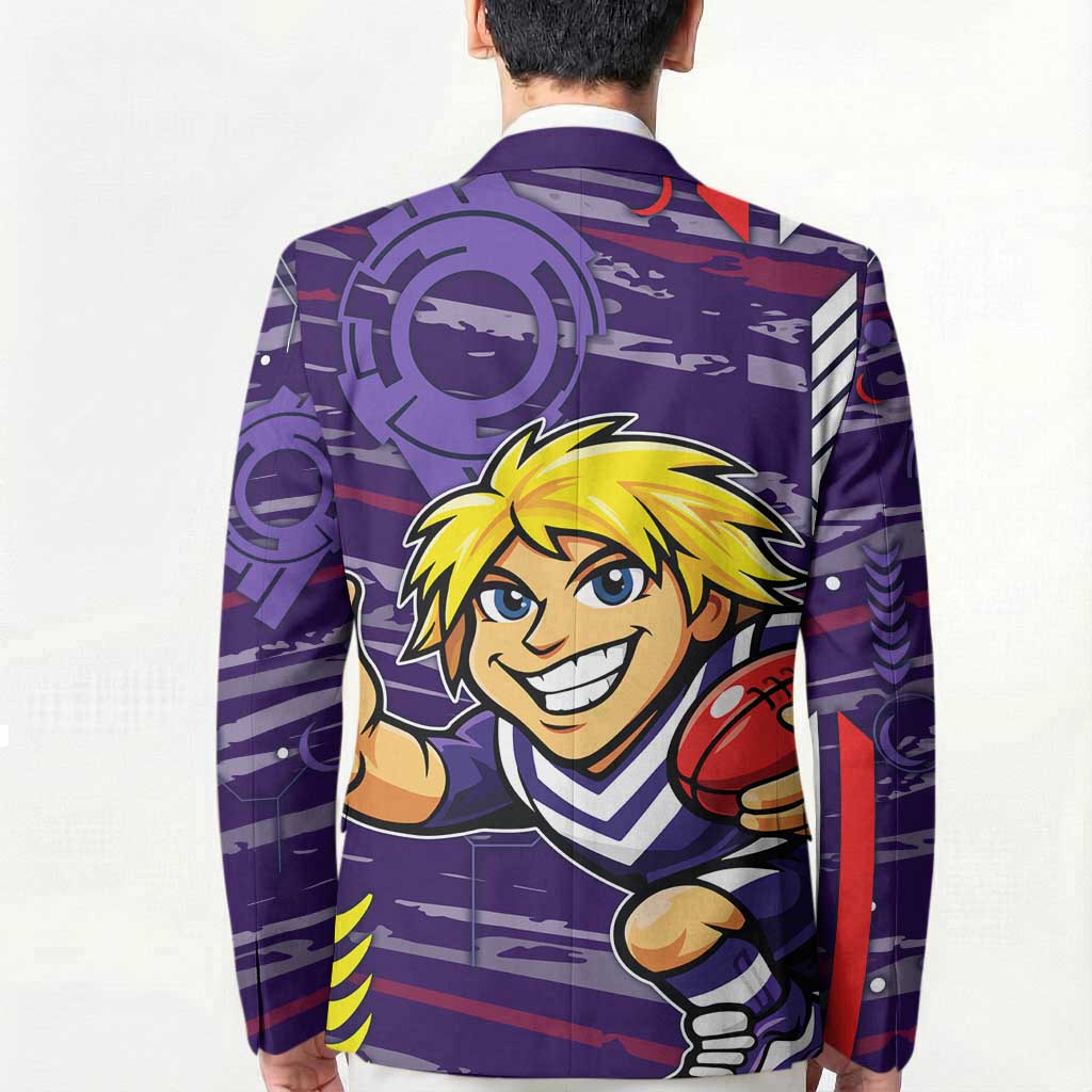 Fremantle Dockers Blazer Mascot Cartoon Football Illustration Style