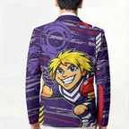 Fremantle Dockers Blazer Mascot Cartoon Football Illustration Style