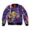 Fremantle Dockers Bomber Jacket Mascot Cartoon Football Illustration Style