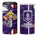 Fremantle Dockers 4 in 1 Can Cooler Tumbler Mascot Cartoon Football Illustration Style