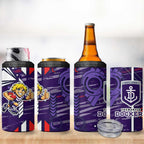 Fremantle Dockers 4 in 1 Can Cooler Tumbler Mascot Cartoon Football Illustration Style