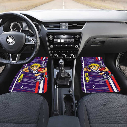 Fremantle Dockers Car Mats Mascot Cartoon Football Illustration Style