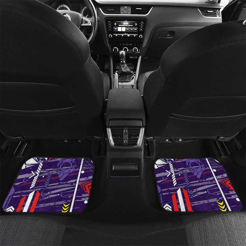 Fremantle Dockers Car Mats Mascot Cartoon Football Illustration Style