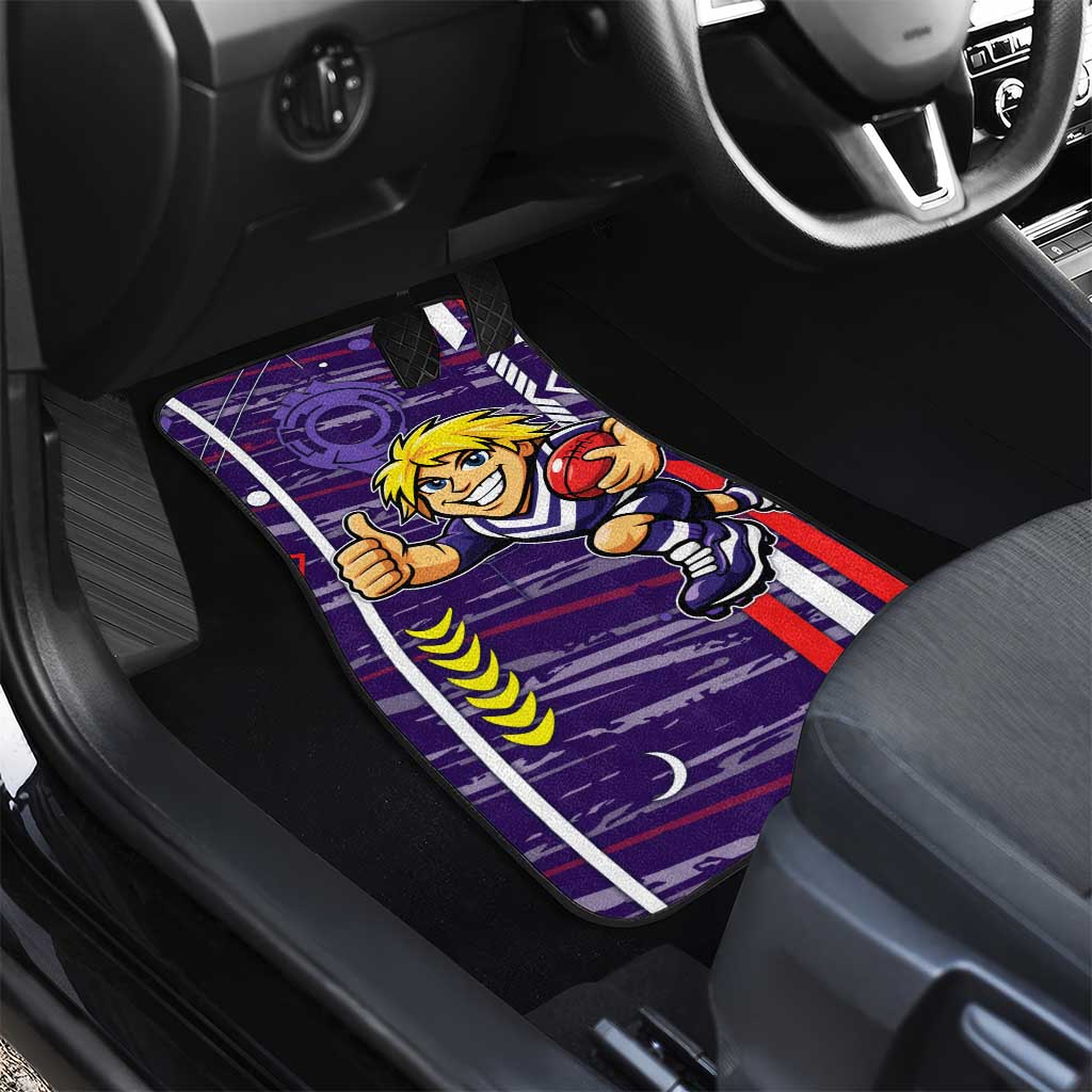 Fremantle Dockers Car Mats Mascot Cartoon Football Illustration Style