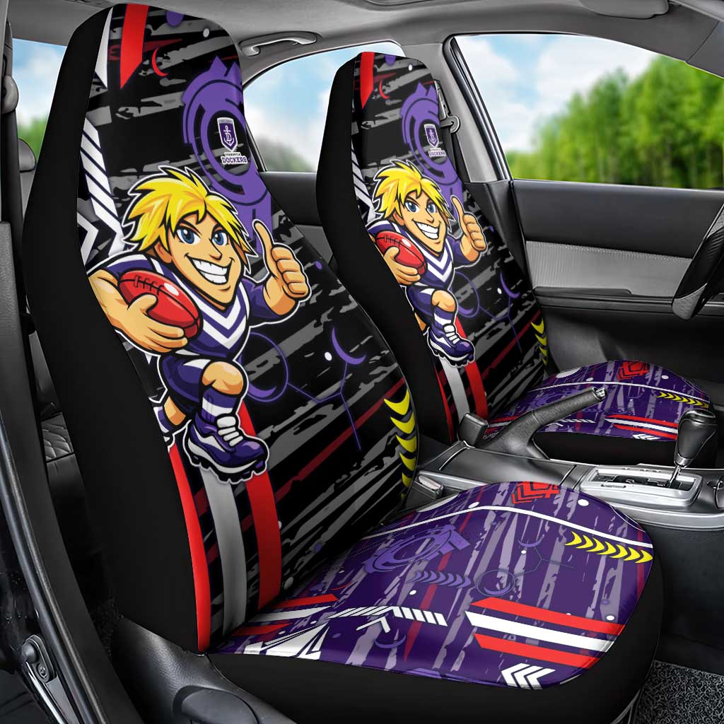 Fremantle Dockers Car Seat Cover Mascot Cartoon Football Illustration Style