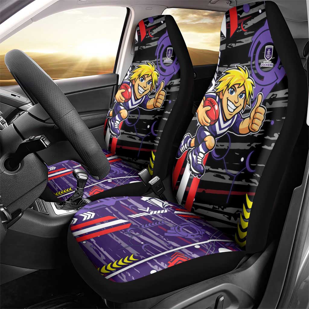 Fremantle Dockers Car Seat Cover Mascot Cartoon Football Illustration Style