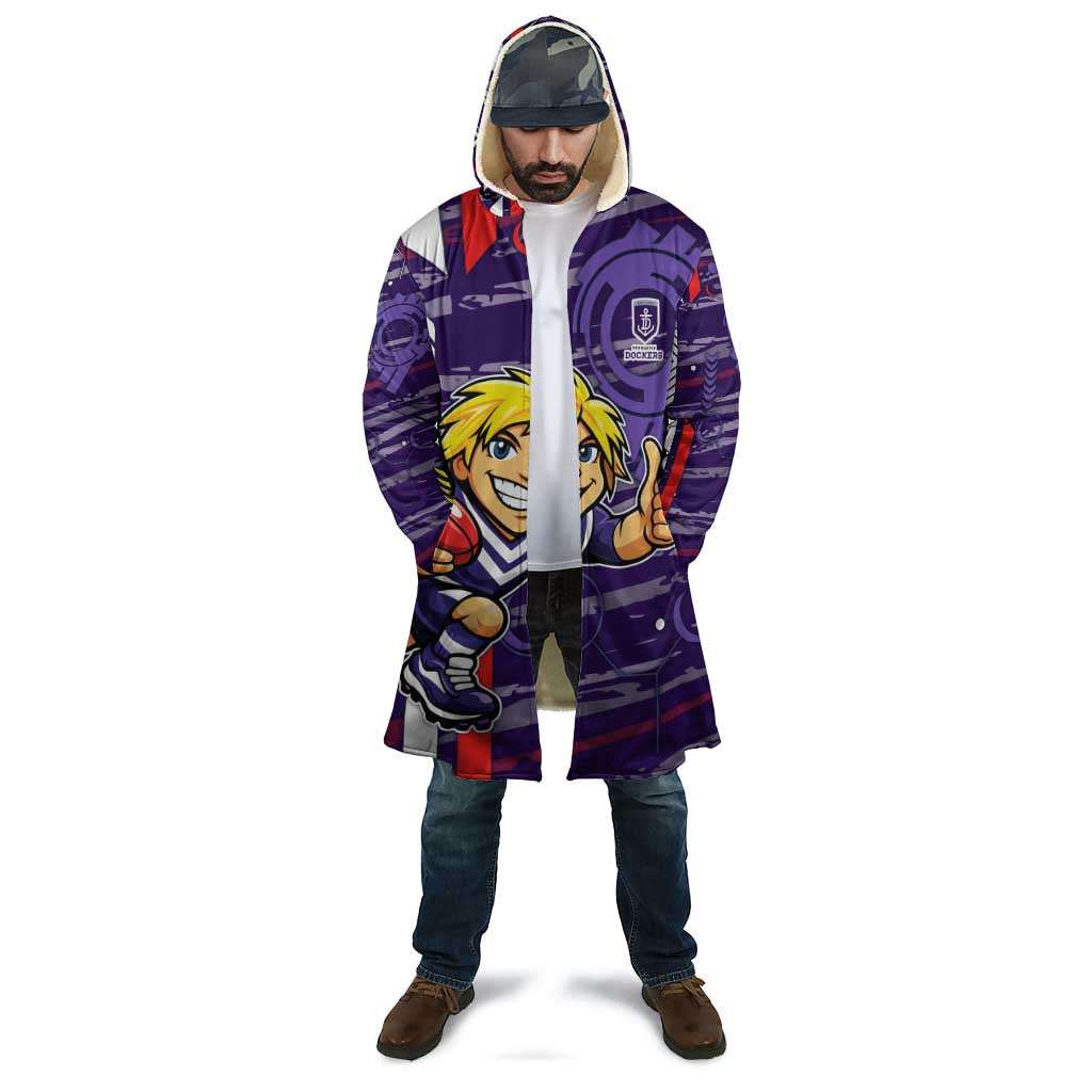 Fremantle Dockers Cloak Mascot Cartoon Football Illustration Style