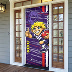 Fremantle Dockers Door Cover Mascot Cartoon Football Illustration Style