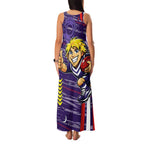 Fremantle Dockers Family Matching Tank Maxi Dress and Hawaiian Shirt Mascot Cartoon Football Illustration Style