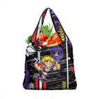 Fremantle Dockers Grocery Bag Mascot Cartoon Football Illustration Style