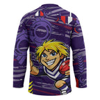 Fremantle Dockers Hockey Jersey Mascot Cartoon Football Illustration Style