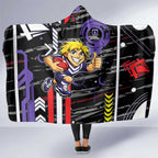 Fremantle Dockers Hooded Blanket Mascot Cartoon Football Illustration Style