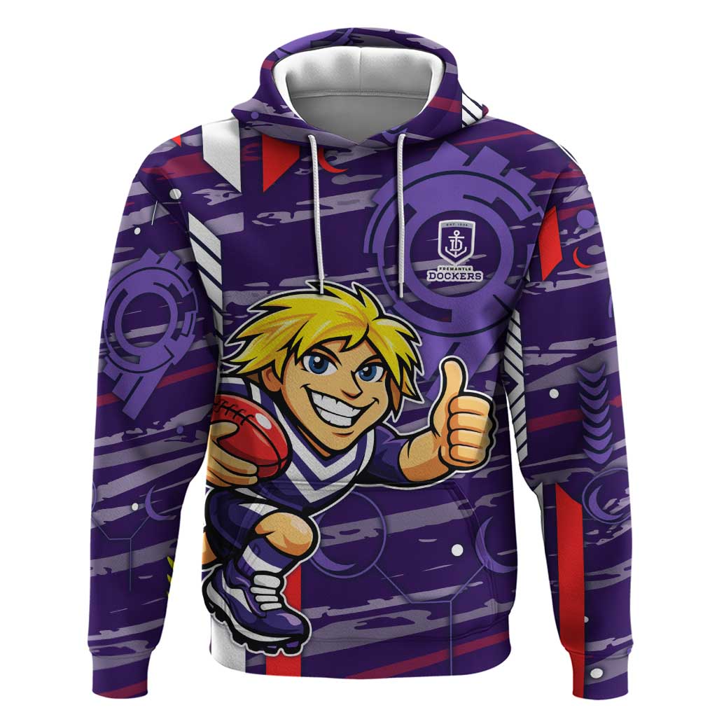 Fremantle Dockers Hoodie Mascot Cartoon Football Illustration Style