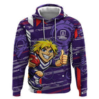 Fremantle Dockers Hoodie Mascot Cartoon Football Illustration Style