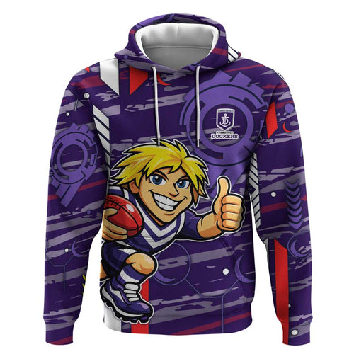 Fremantle Dockers Hoodie Mascot Cartoon Football Illustration Style