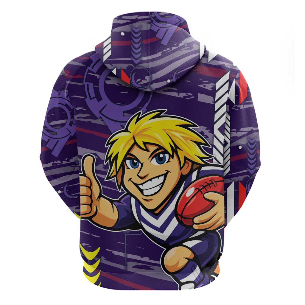 Fremantle Dockers Hoodie Mascot Cartoon Football Illustration Style