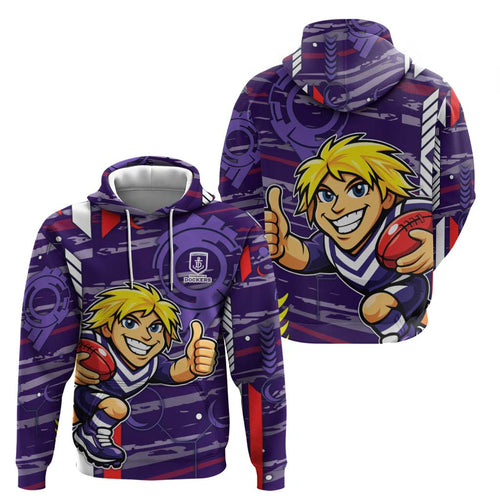 Fremantle Dockers Hoodie Mascot Cartoon Football Illustration Style